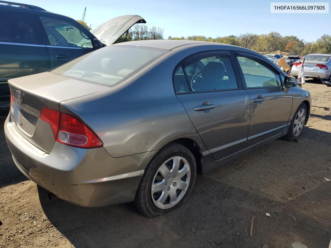 2006 Honda Civic Lx VIN: 1HGFA16566L097505 Lot: 75333354