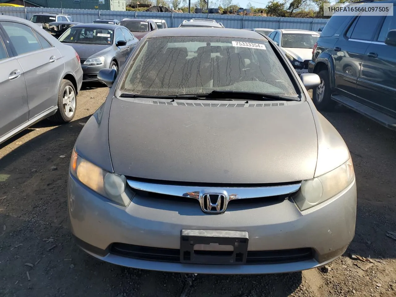 2006 Honda Civic Lx VIN: 1HGFA16566L097505 Lot: 75333354