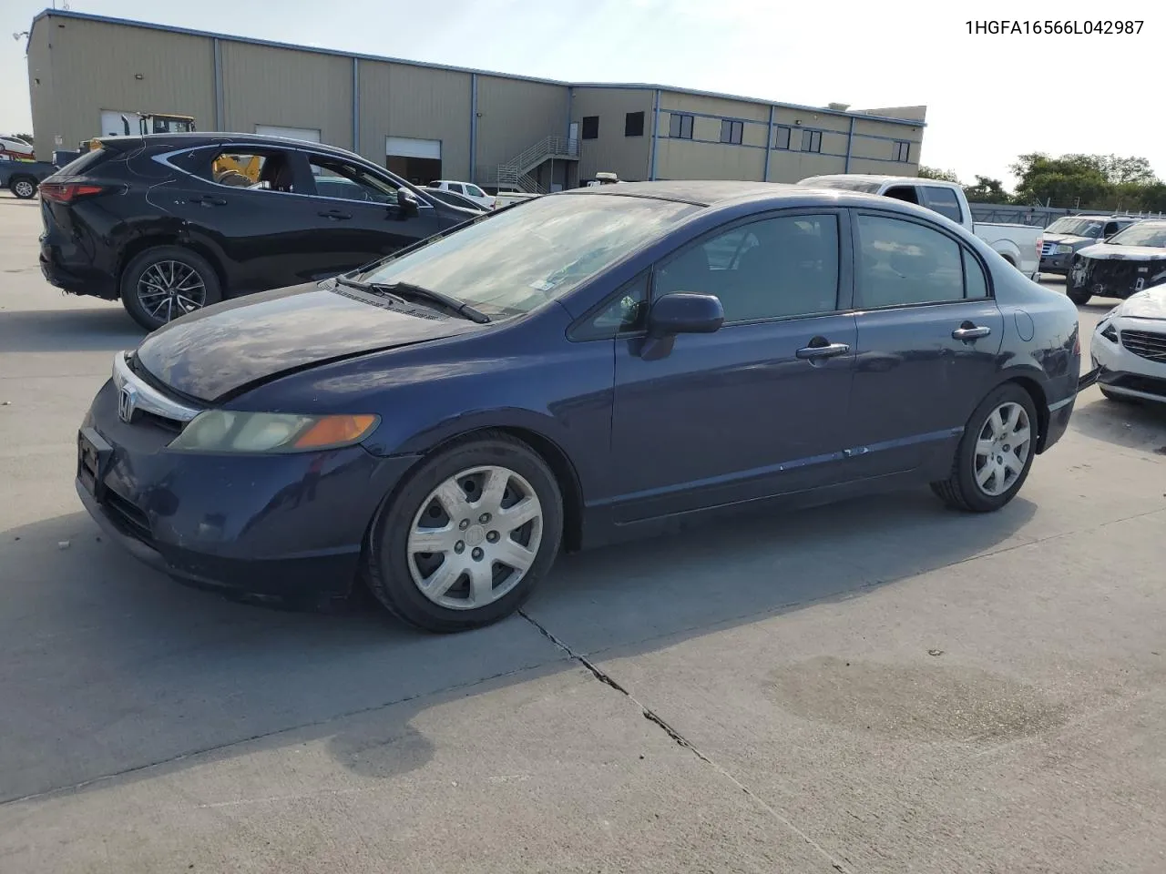 2006 Honda Civic Lx VIN: 1HGFA16566L042987 Lot: 75398184