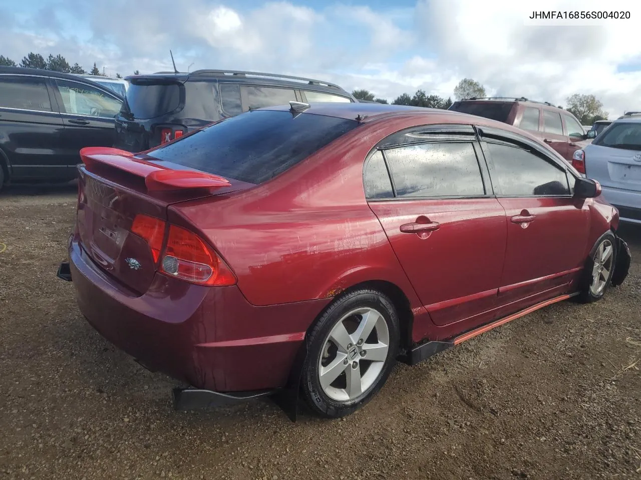 2006 Honda Civic Ex VIN: JHMFA16856S004020 Lot: 75935734