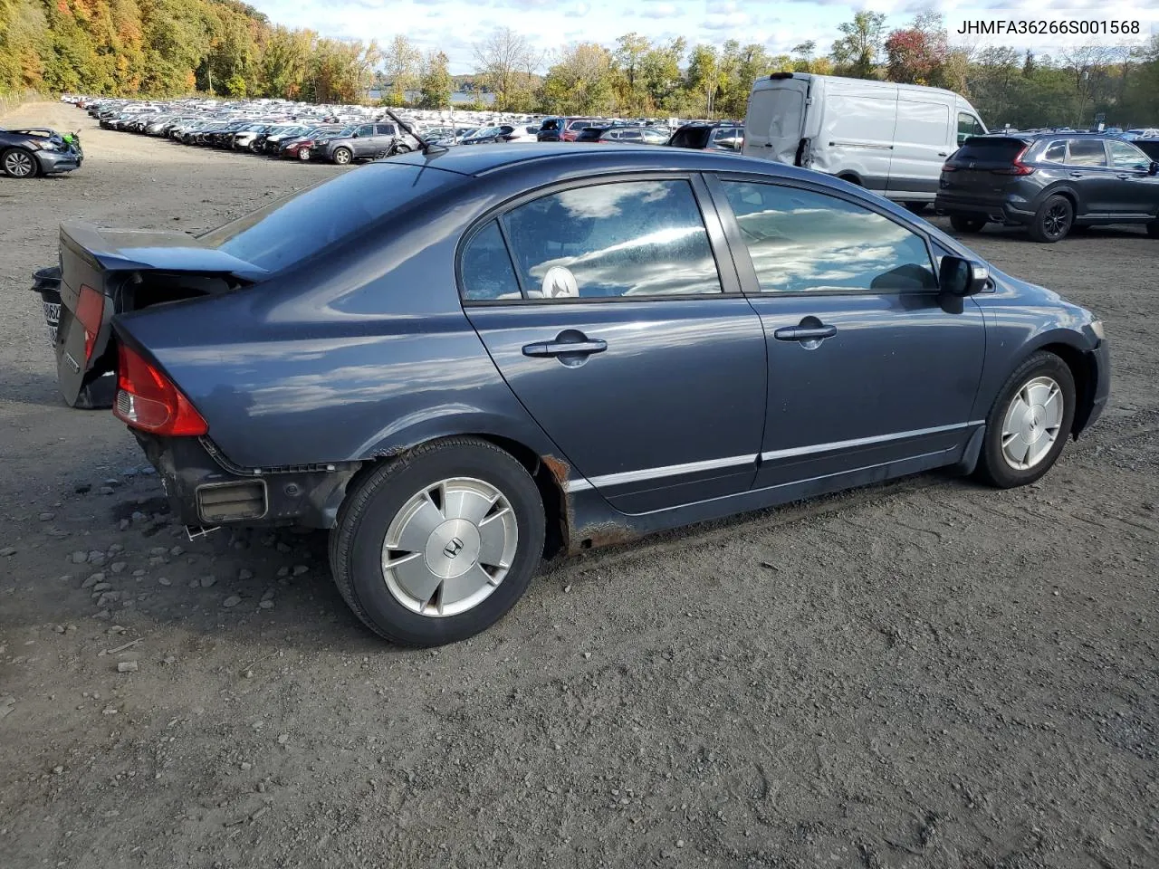 2006 Honda Civic Hybrid VIN: JHMFA36266S001568 Lot: 76137664