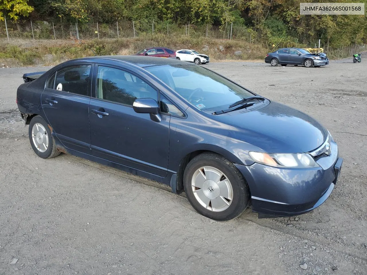 2006 Honda Civic Hybrid VIN: JHMFA36266S001568 Lot: 76137664