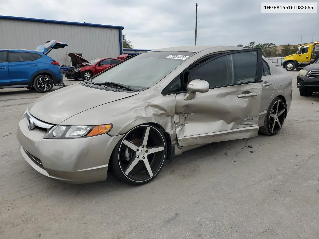 2006 Honda Civic Lx VIN: 1HGFA16516L082555 Lot: 76281334