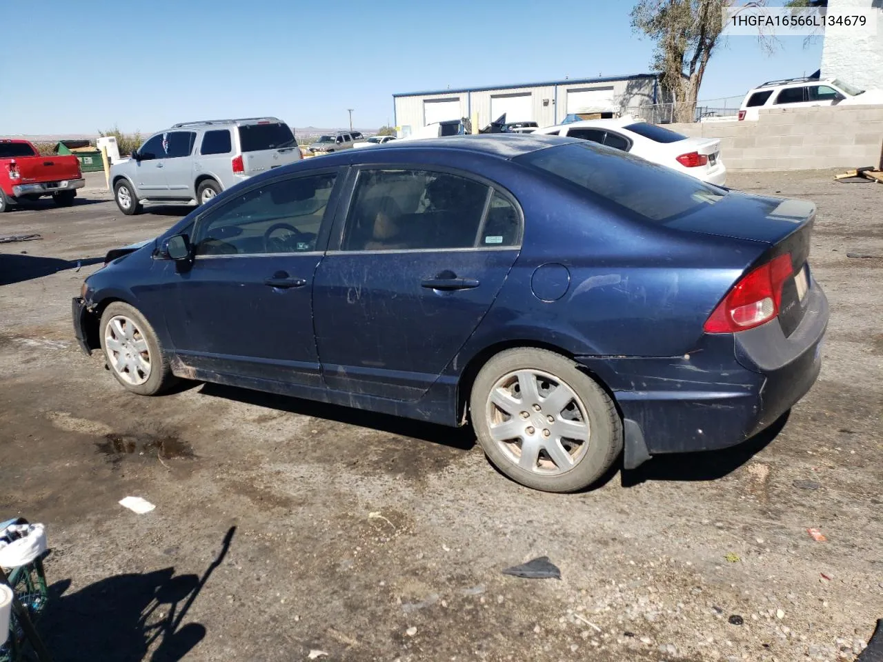 2006 Honda Civic Lx VIN: 1HGFA16566L134679 Lot: 76572324