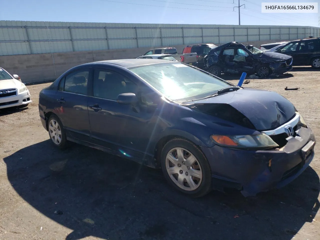 2006 Honda Civic Lx VIN: 1HGFA16566L134679 Lot: 76572324