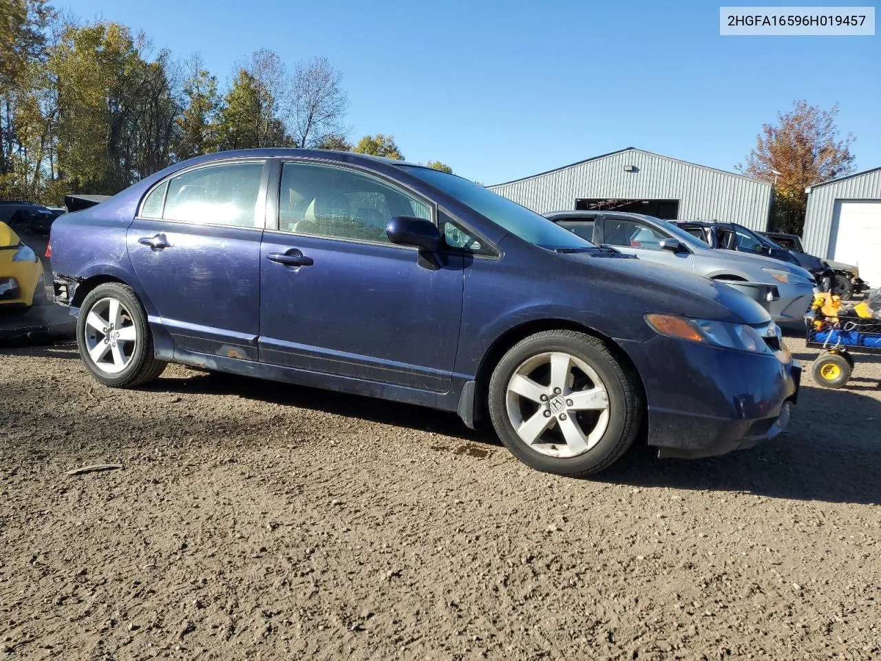 2006 Honda Civic Lx VIN: 2HGFA16596H019457 Lot: 76672464