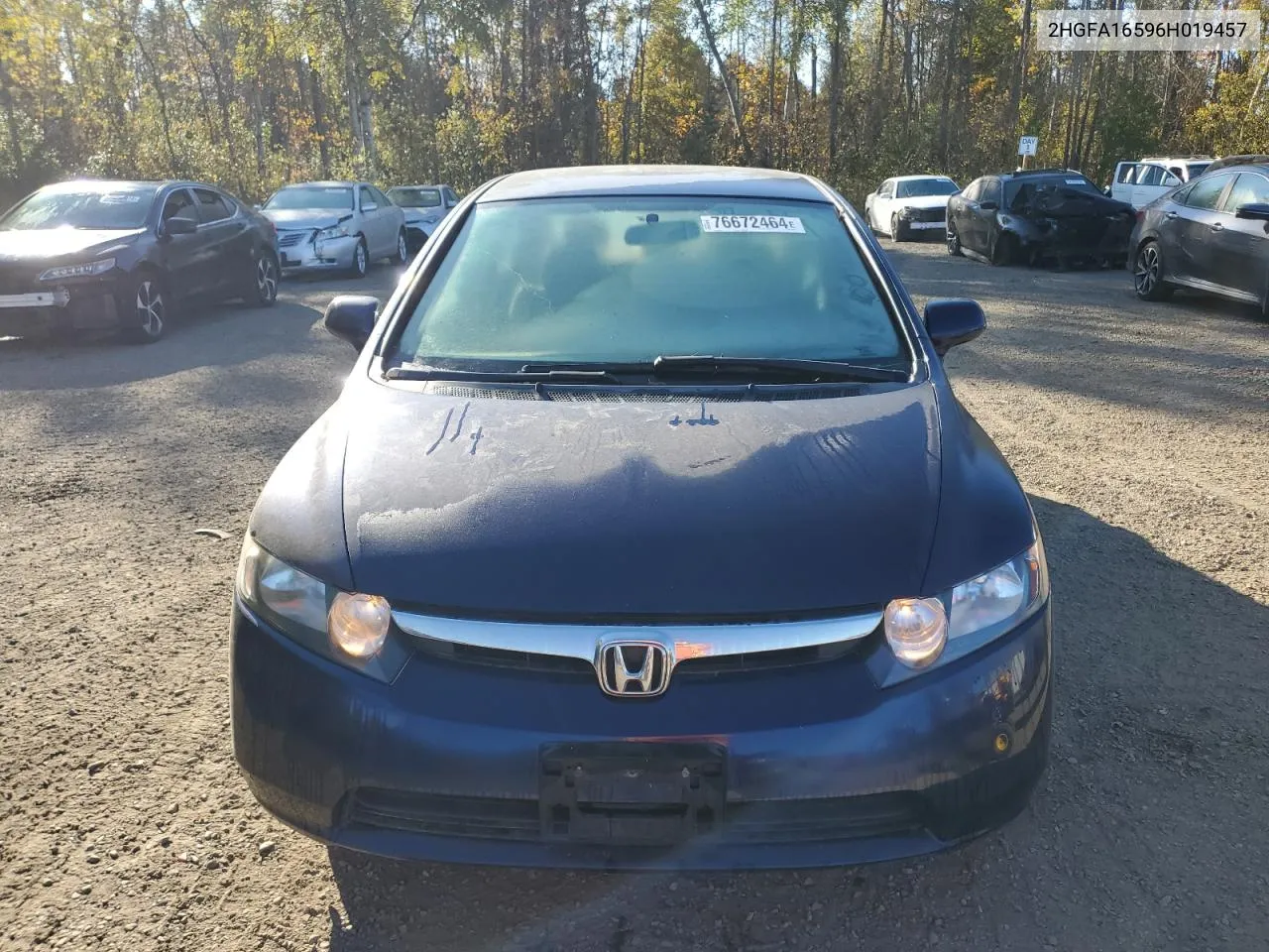 2006 Honda Civic Lx VIN: 2HGFA16596H019457 Lot: 76672464