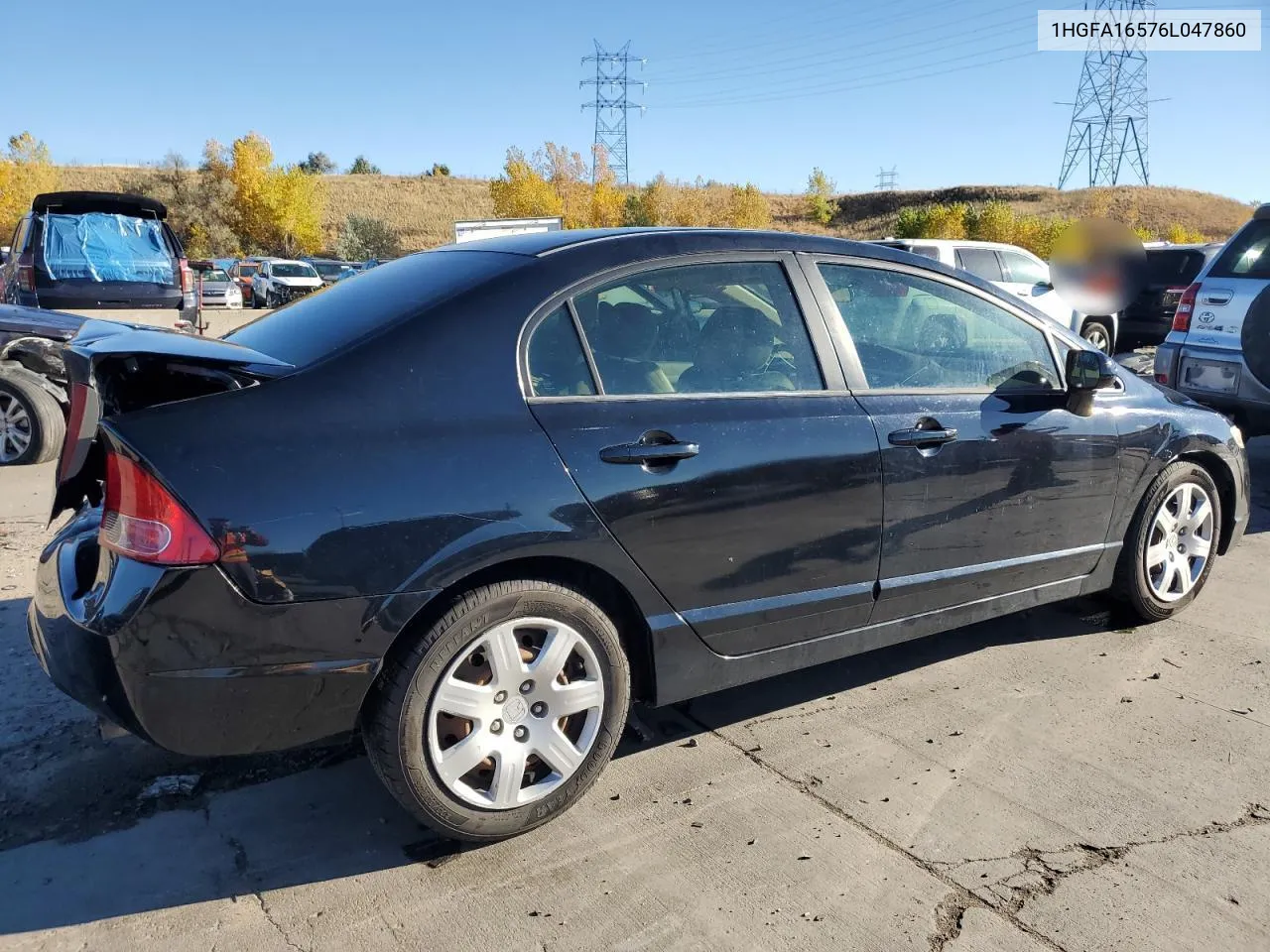 2006 Honda Civic Lx VIN: 1HGFA16576L047860 Lot: 77131834