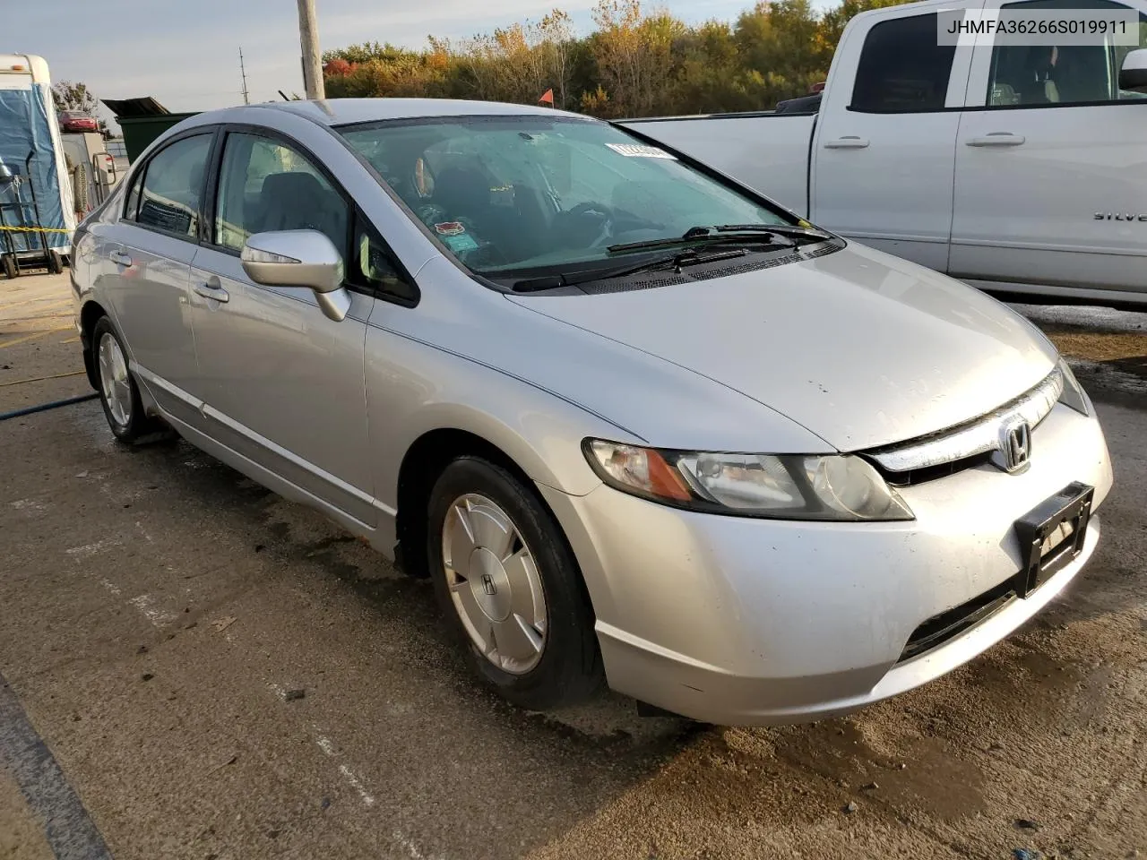 2006 Honda Civic Hybrid VIN: JHMFA36266S019911 Lot: 77223604