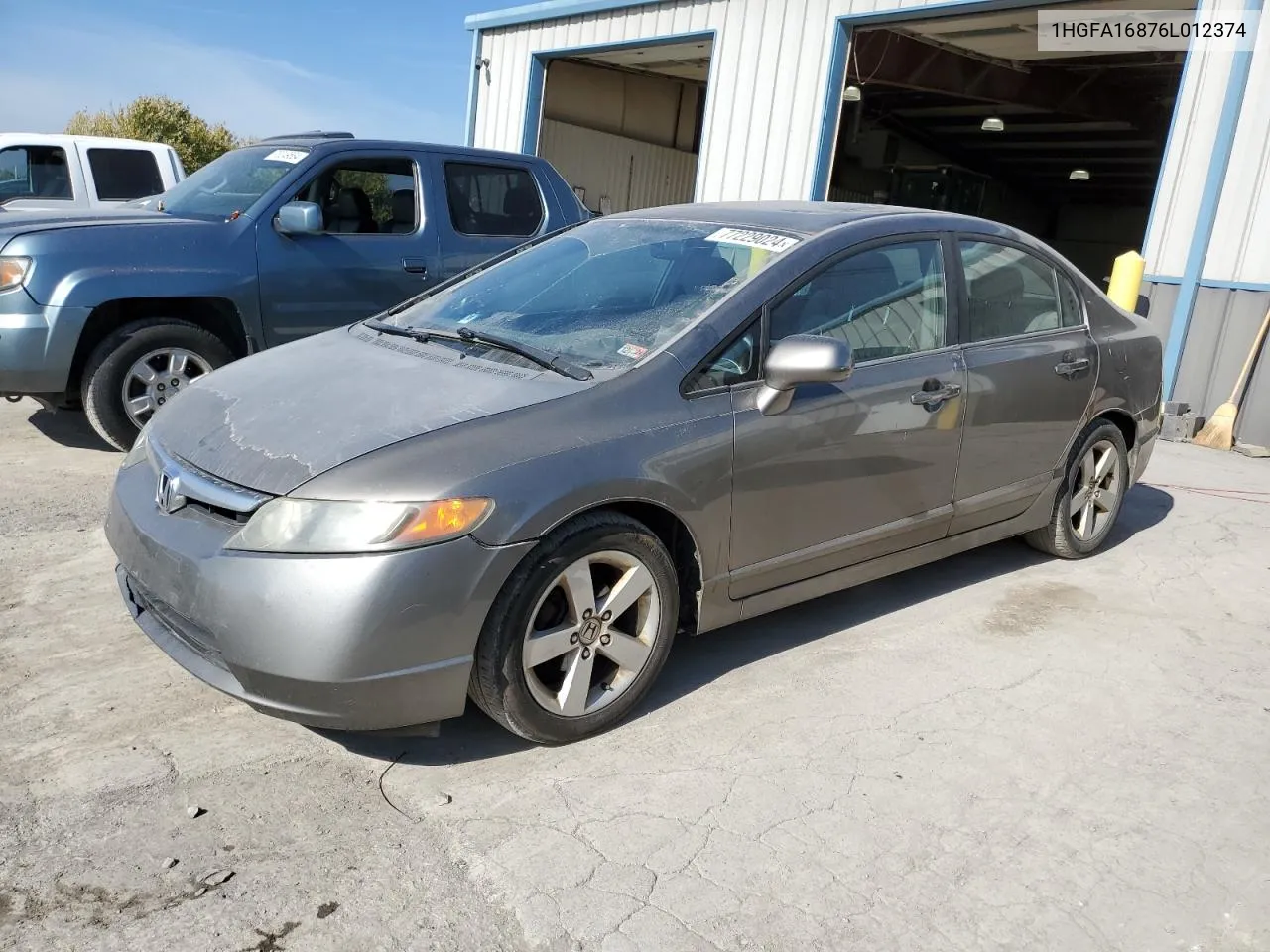 2006 Honda Civic Ex VIN: 1HGFA16876L012374 Lot: 77229024