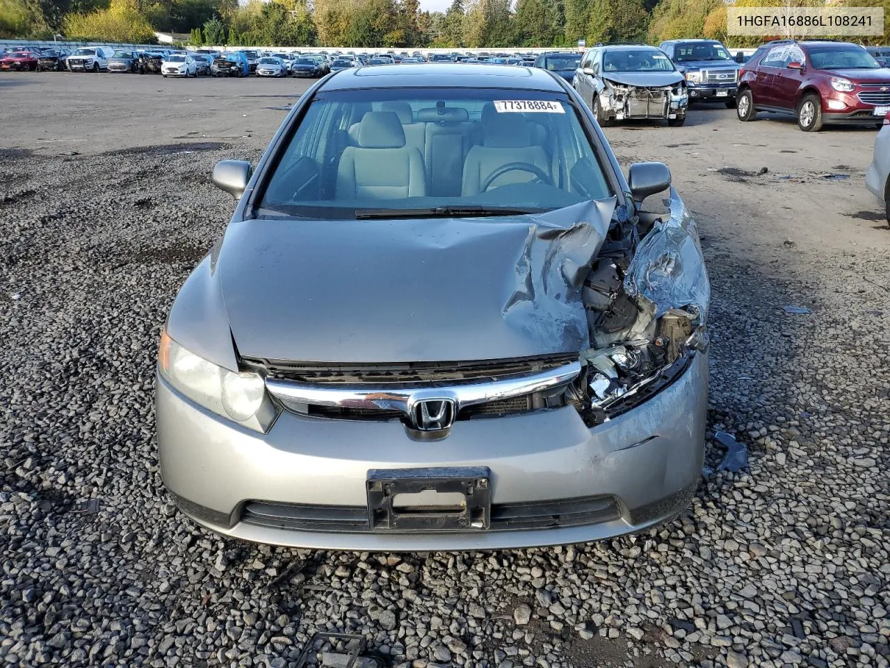 2006 Honda Civic Ex VIN: 1HGFA16886L108241 Lot: 77378884