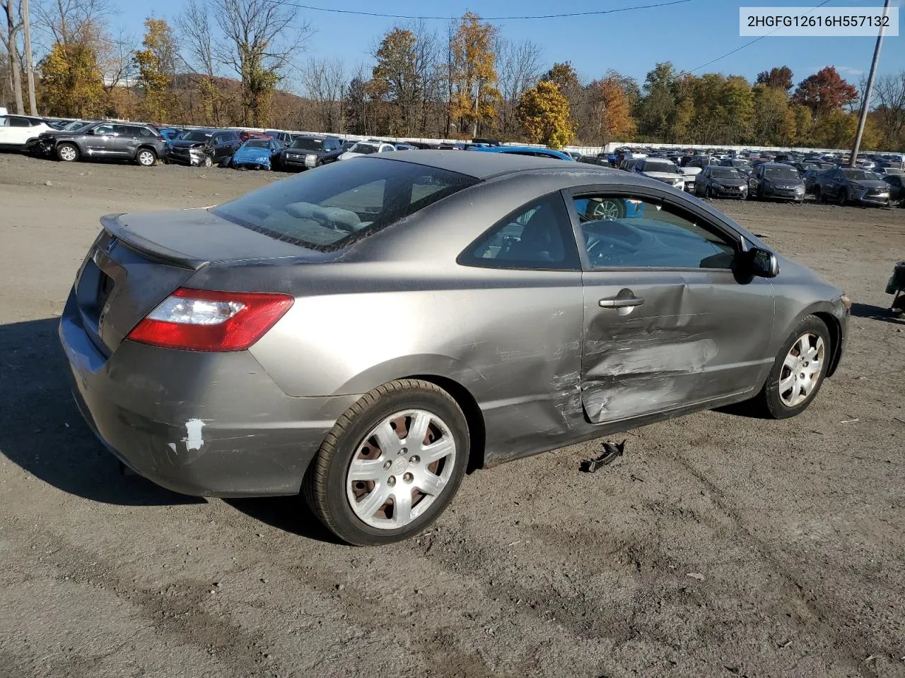 2006 Honda Civic Lx VIN: 2HGFG12616H557132 Lot: 77446564