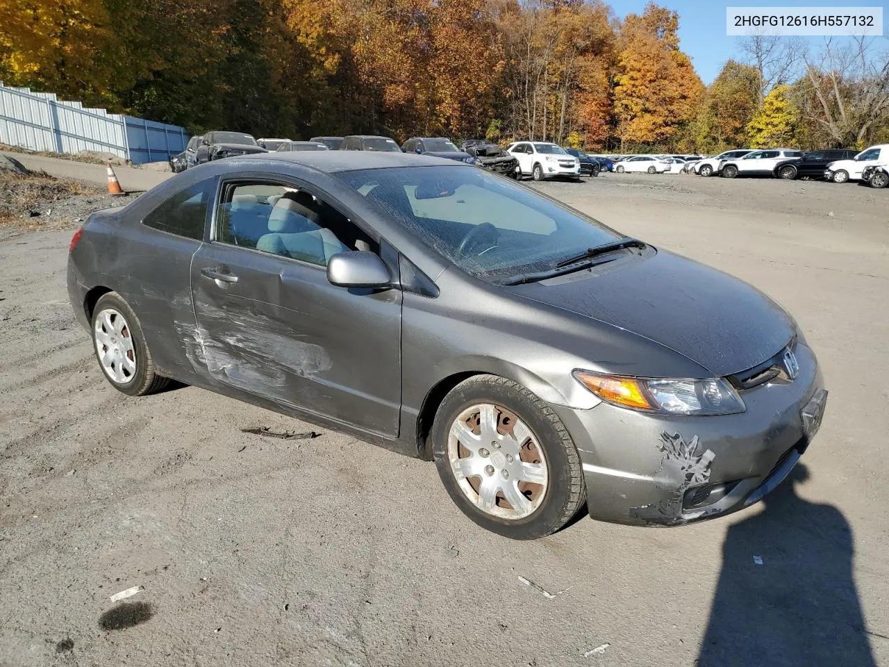 2006 Honda Civic Lx VIN: 2HGFG12616H557132 Lot: 77446564