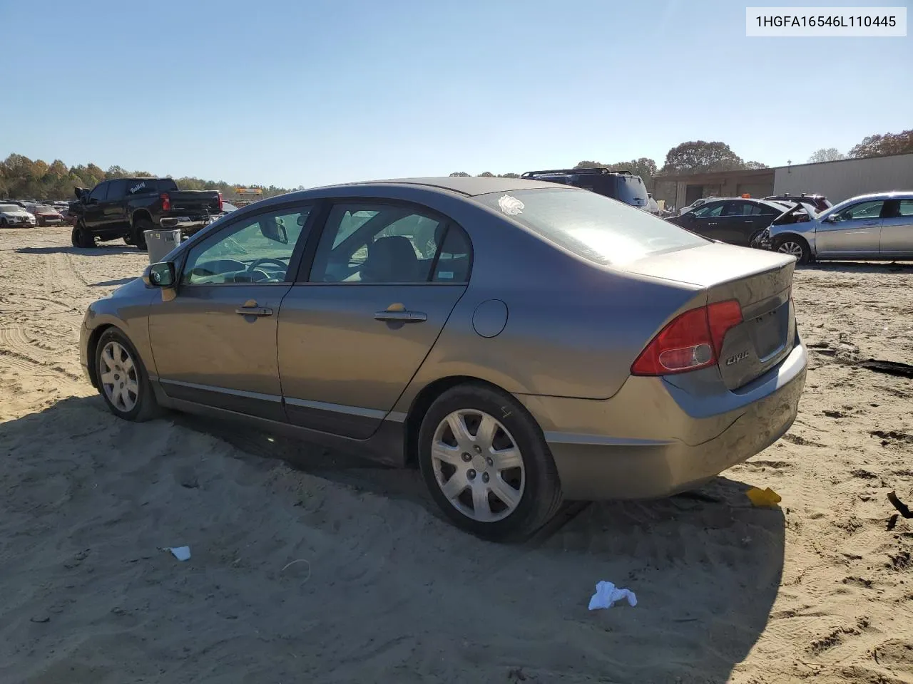 2006 Honda Civic Lx VIN: 1HGFA16546L110445 Lot: 77469654