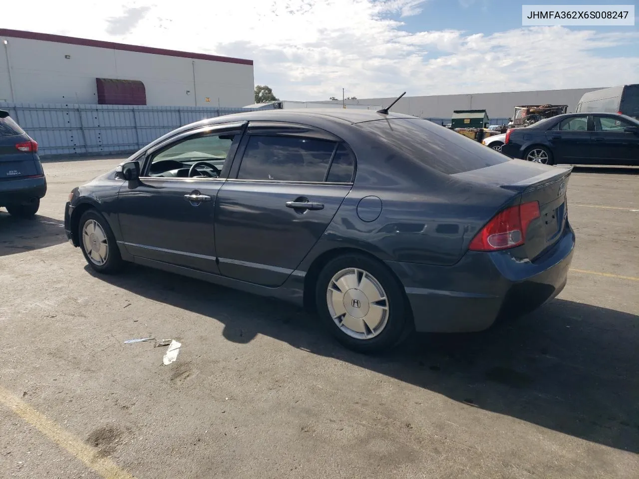 2006 Honda Civic Hybrid VIN: JHMFA362X6S008247 Lot: 77808184