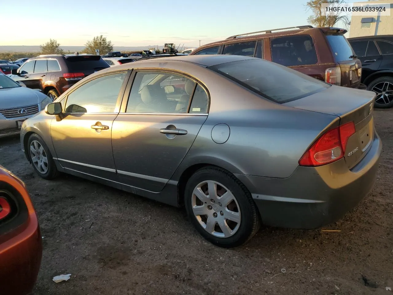 2006 Honda Civic Lx VIN: 1HGFA16536L033924 Lot: 77812304