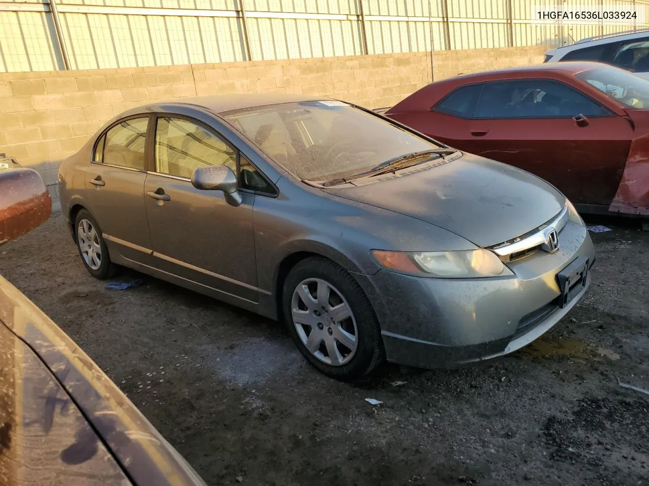 2006 Honda Civic Lx VIN: 1HGFA16536L033924 Lot: 77812304