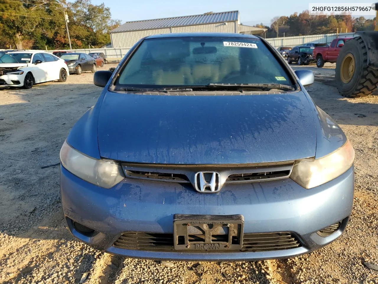 2006 Honda Civic Ex VIN: 2HGFG12856H579667 Lot: 78259424