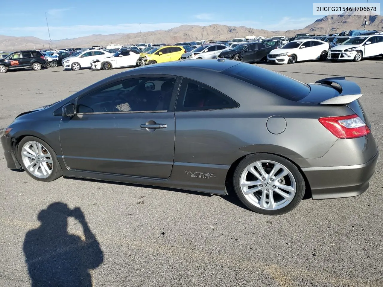 2006 Honda Civic Si VIN: 2HGFG21546H706678 Lot: 78419534