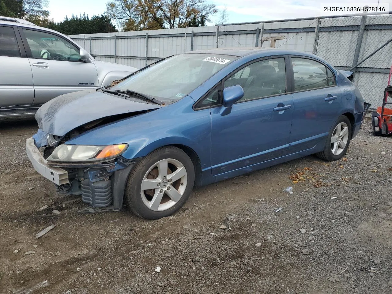 2006 Honda Civic Ex VIN: 2HGFA16836H528146 Lot: 78445614