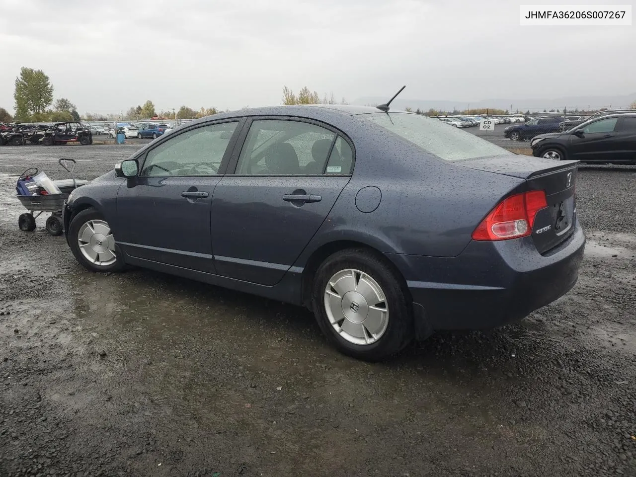 2006 Honda Civic Hybrid VIN: JHMFA36206S007267 Lot: 78523434