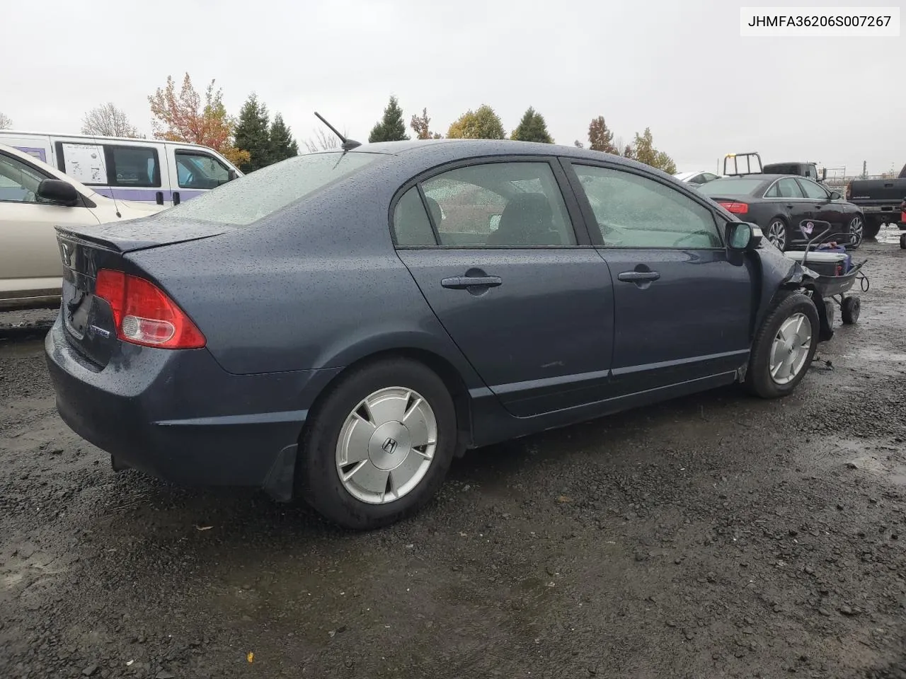 2006 Honda Civic Hybrid VIN: JHMFA36206S007267 Lot: 78523434