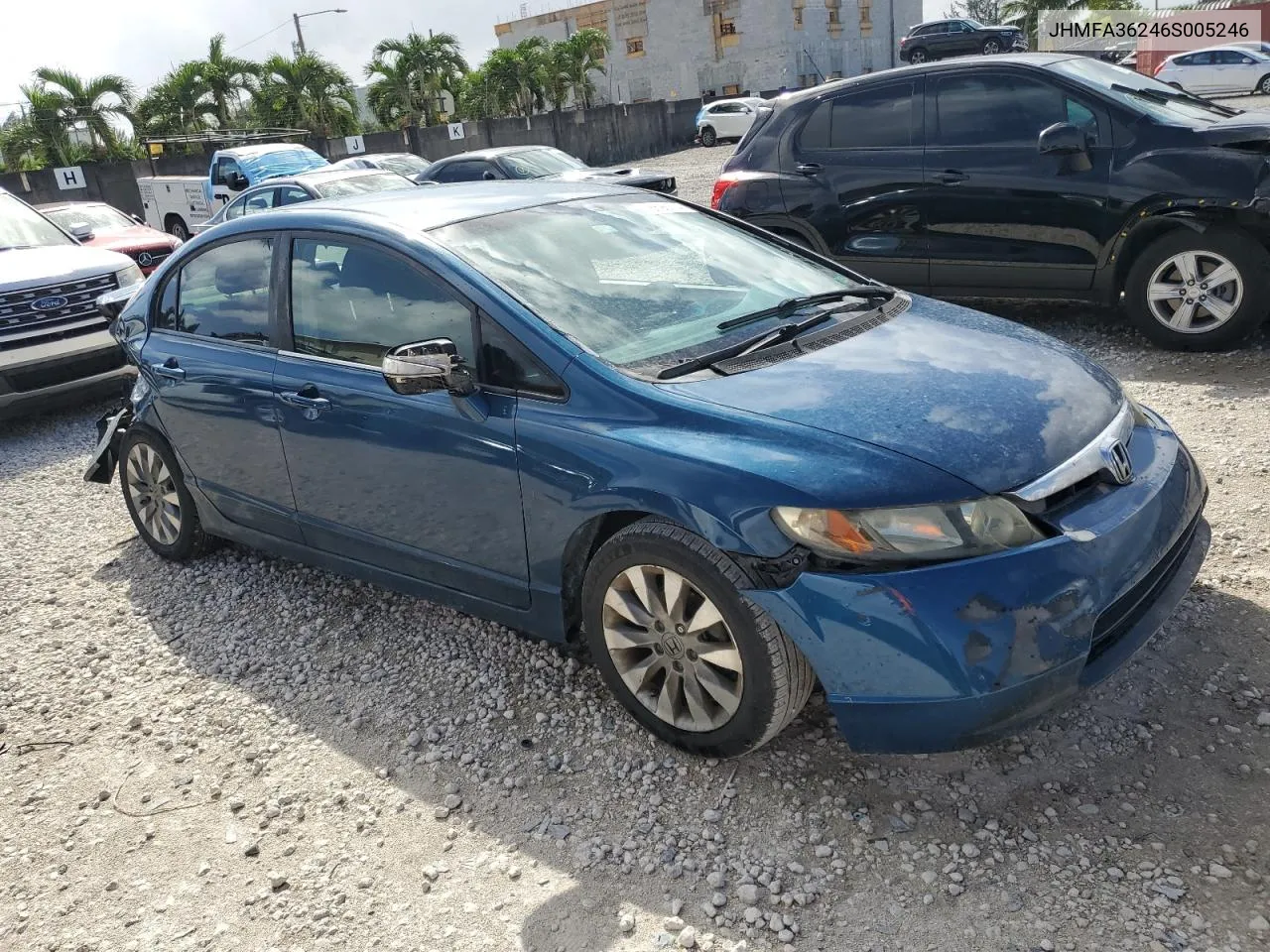 2006 Honda Civic Hybrid VIN: JHMFA36246S005246 Lot: 78696774