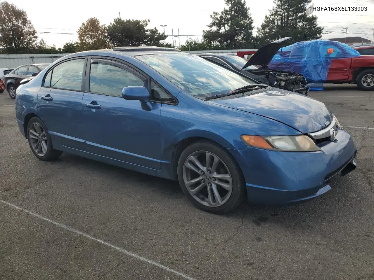 2006 Honda Civic Ex VIN: 1HGFA168X6L133903 Lot: 78829724