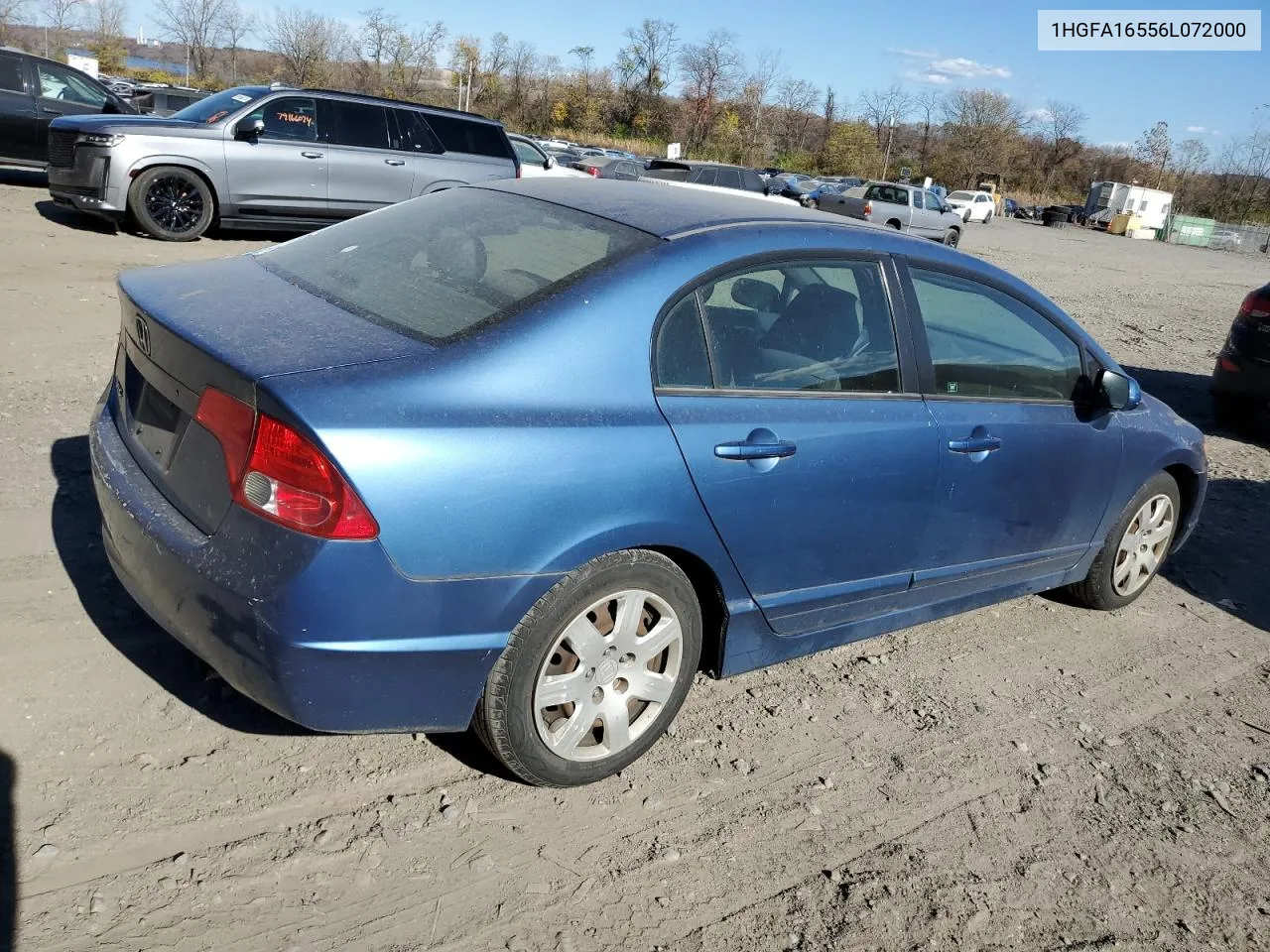 2006 Honda Civic Lx VIN: 1HGFA16556L072000 Lot: 78935884