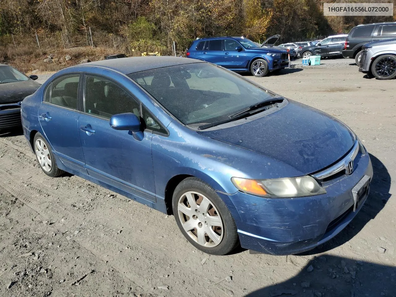 2006 Honda Civic Lx VIN: 1HGFA16556L072000 Lot: 78935884