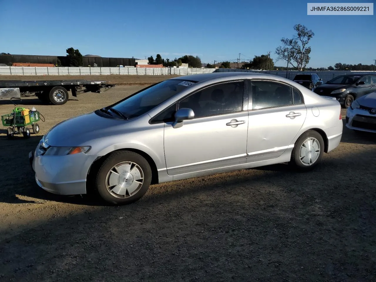 2006 Honda Civic Hybrid VIN: JHMFA36286S009221 Lot: 79749454