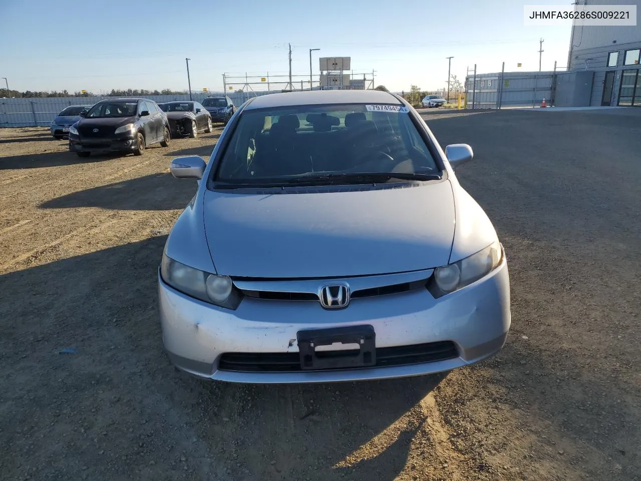 2006 Honda Civic Hybrid VIN: JHMFA36286S009221 Lot: 79749454