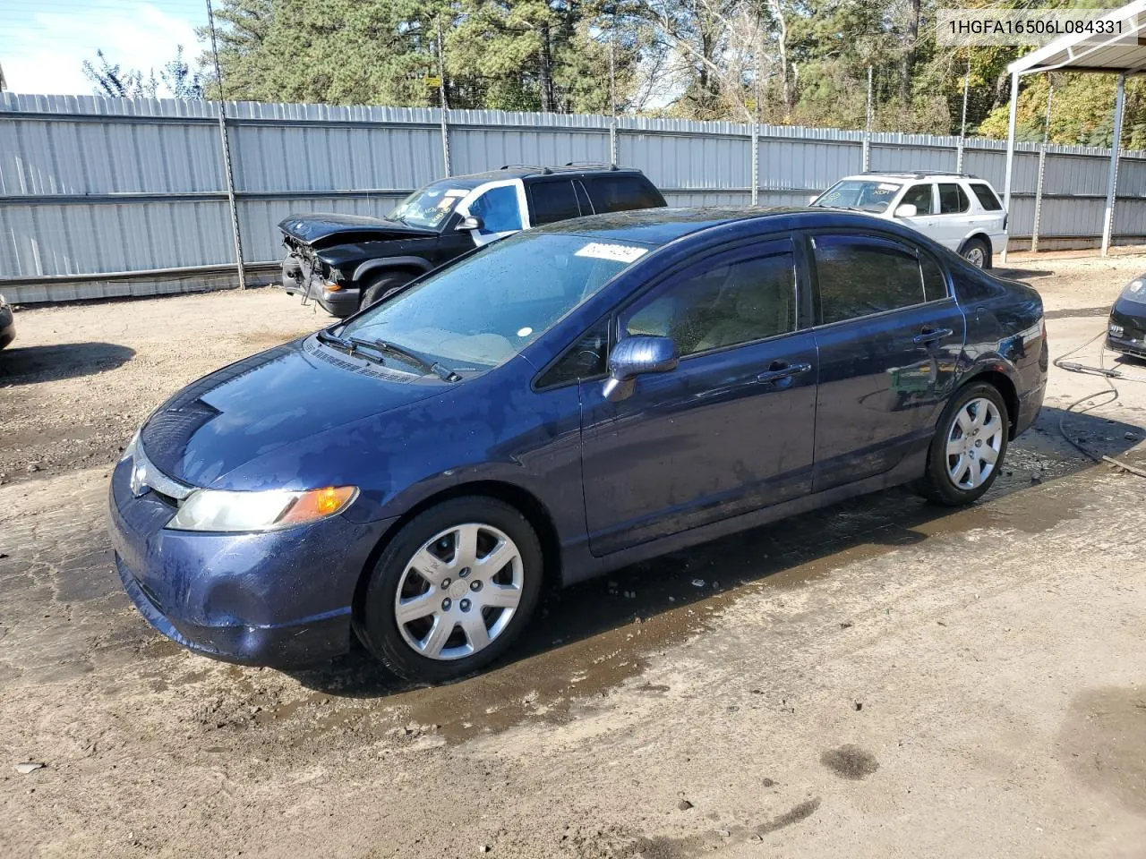 2006 Honda Civic Lx VIN: 1HGFA16506L084331 Lot: 80214294