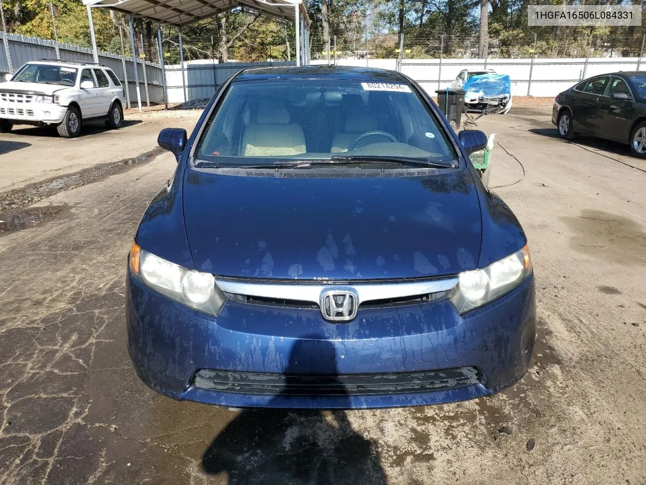 2006 Honda Civic Lx VIN: 1HGFA16506L084331 Lot: 80214294