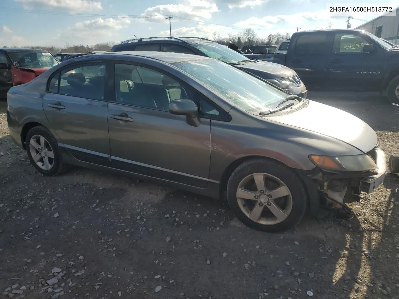 2006 Honda Civic Lx VIN: 2HGFA16506H513772 Lot: 80906364