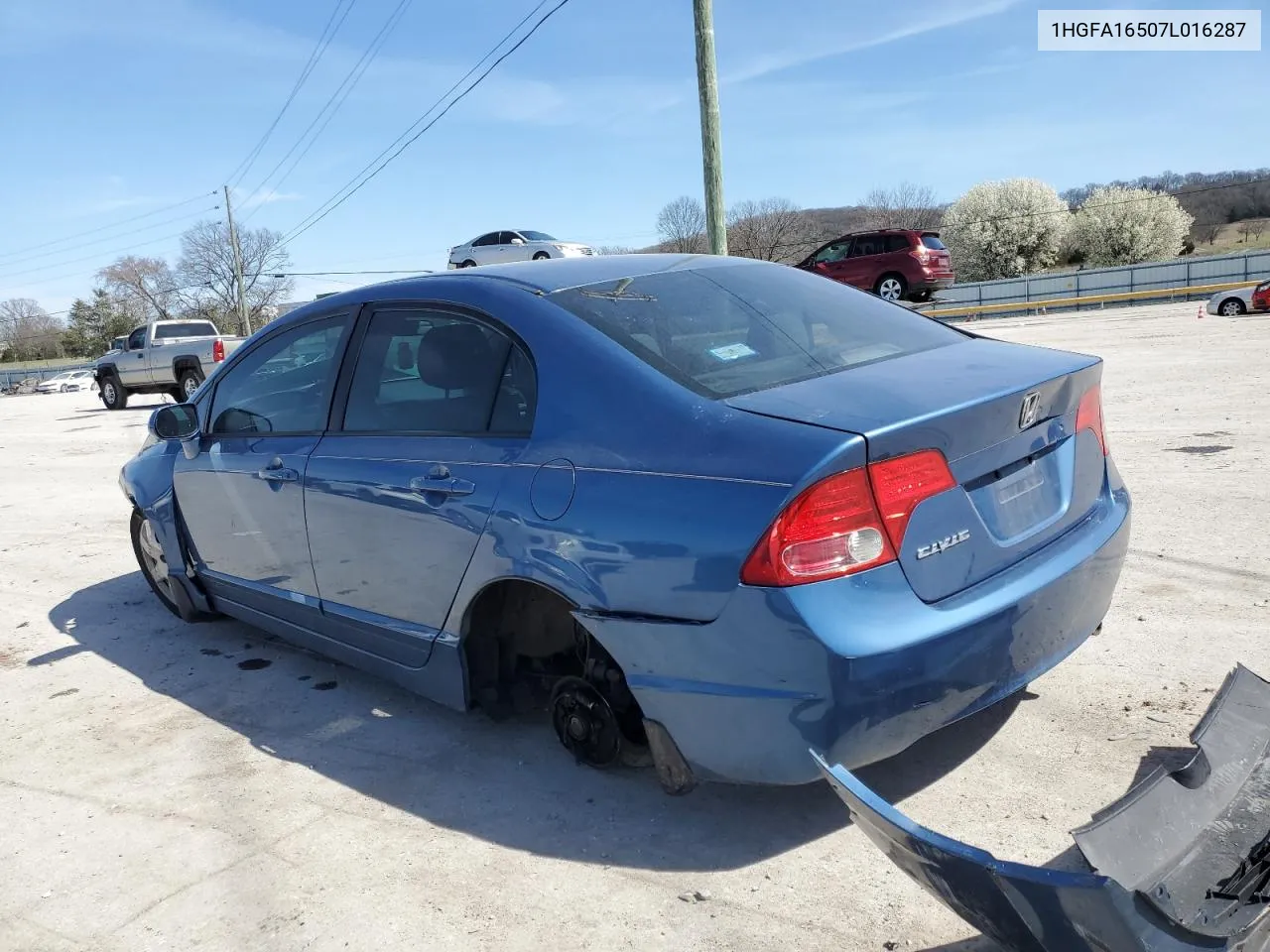 2007 Honda Civic Lx VIN: 1HGFA16507L016287 Lot: 46699884