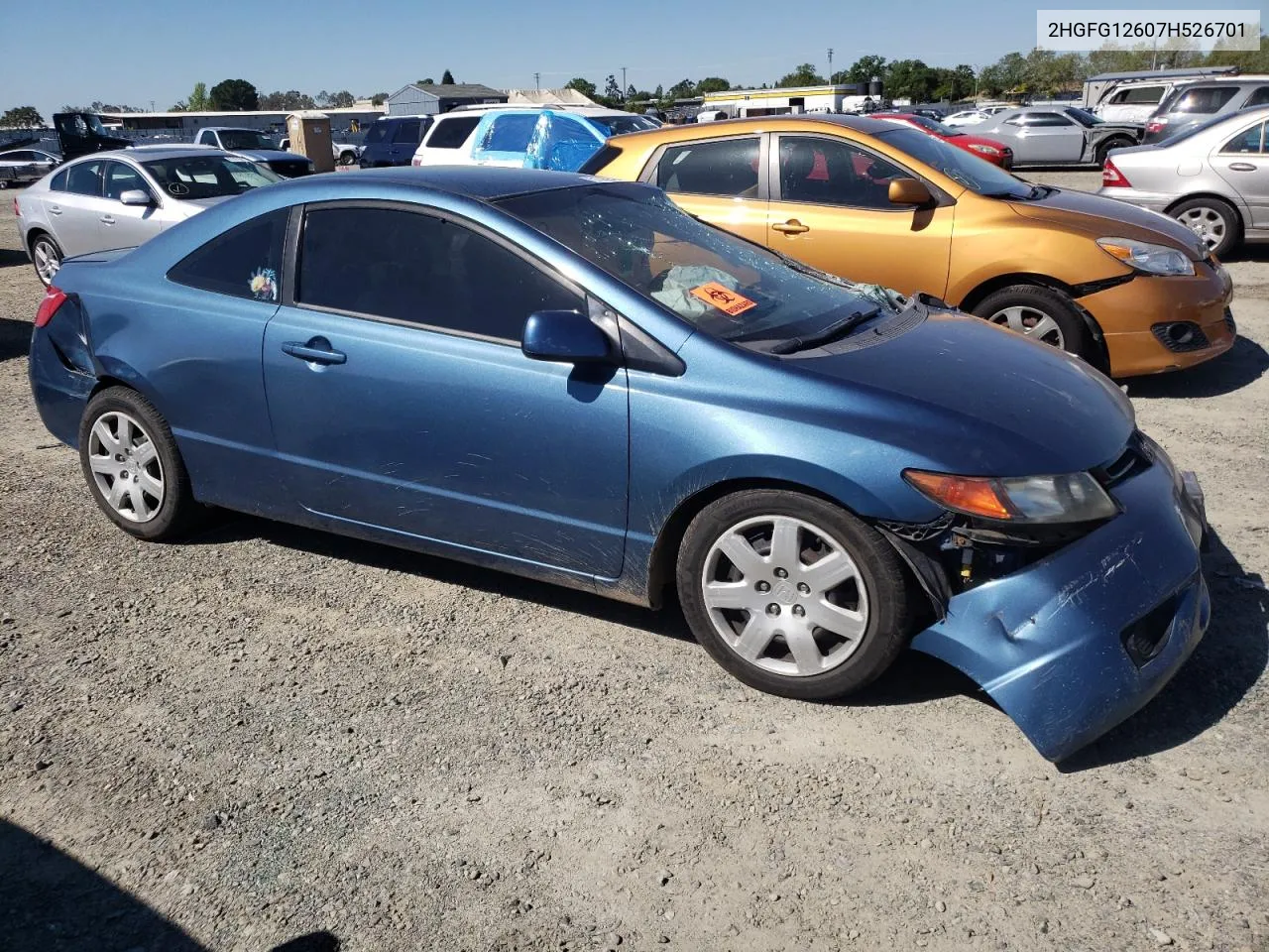 2007 Honda Civic Lx VIN: 2HGFG12607H526701 Lot: 51089594