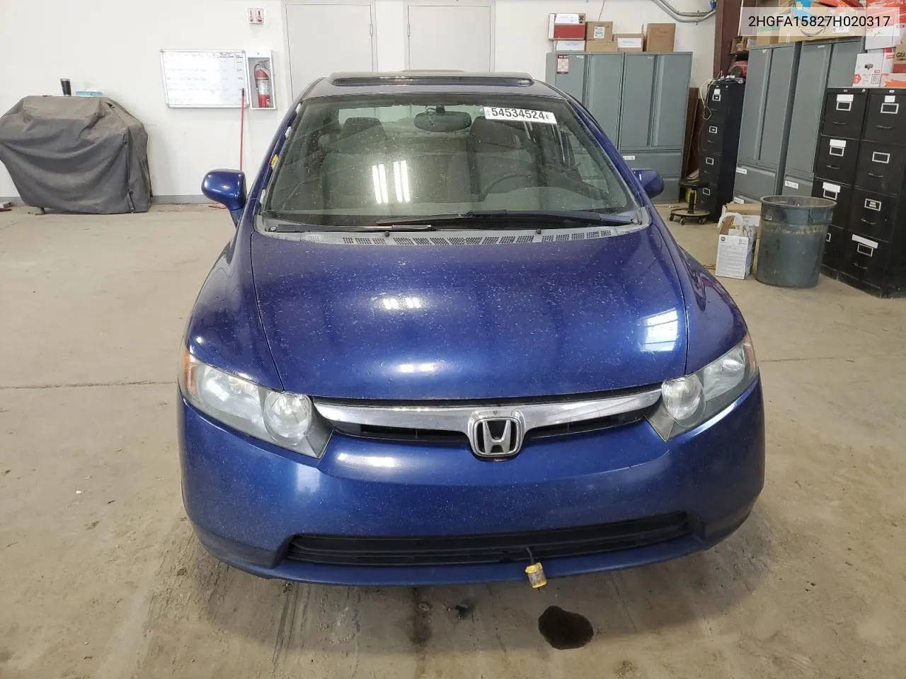 2007 Honda Civic Ex VIN: 2HGFA15827H020317 Lot: 54534524