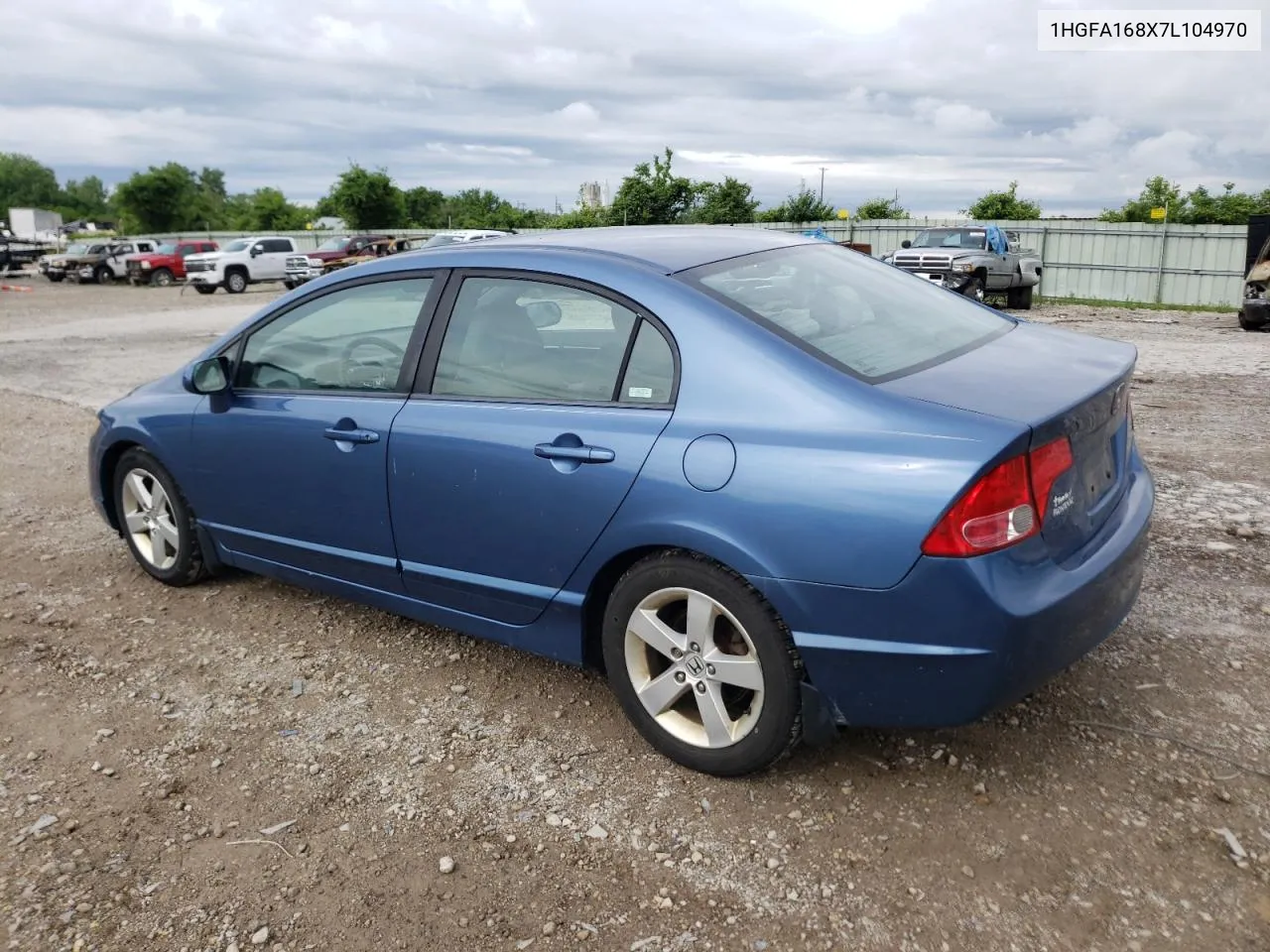 2007 Honda Civic Ex VIN: 1HGFA168X7L104970 Lot: 54975814