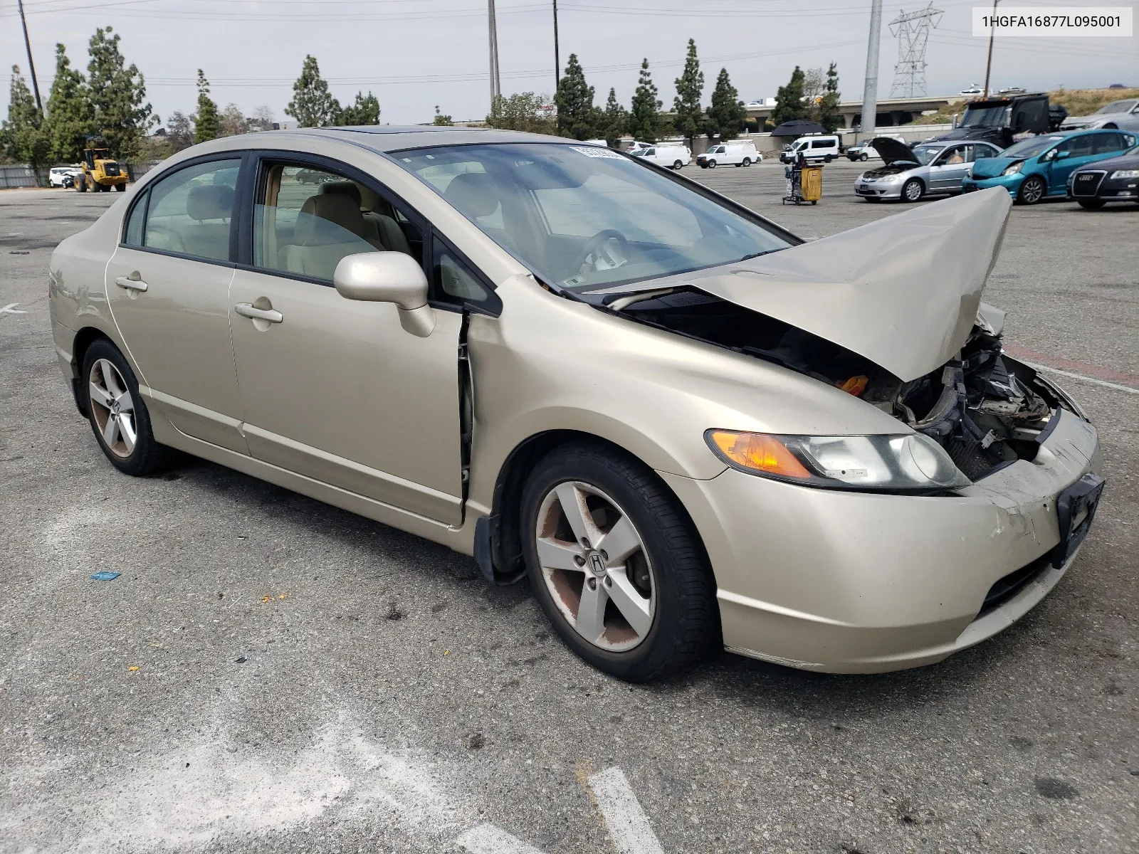 2007 Honda Civic Ex VIN: 1HGFA16877L095001 Lot: 55729634