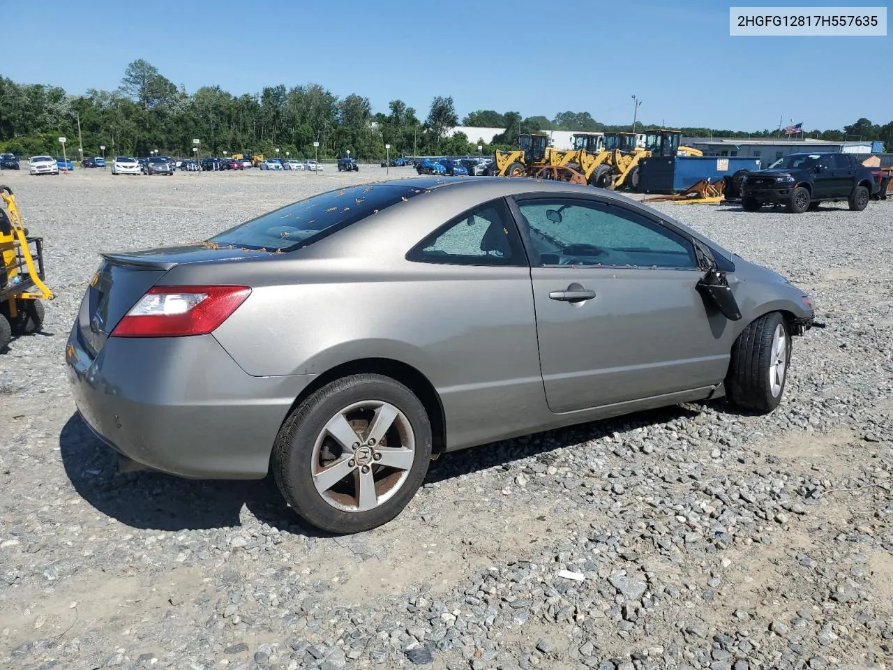 2007 Honda Civic Ex VIN: 2HGFG12817H557635 Lot: 56673164