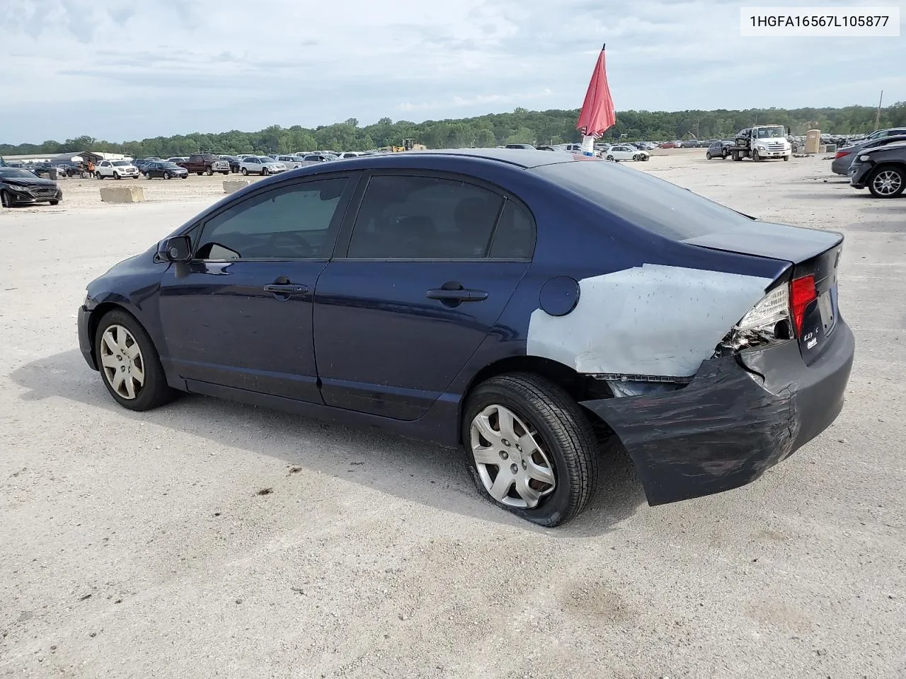 2007 Honda Civic Lx VIN: 1HGFA16567L105877 Lot: 60341474