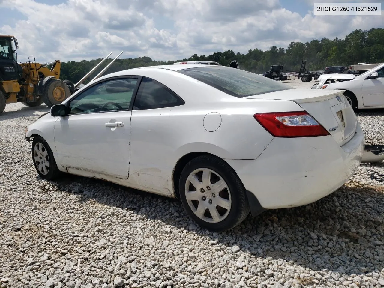 2HGFG12607H521529 2007 Honda Civic Lx