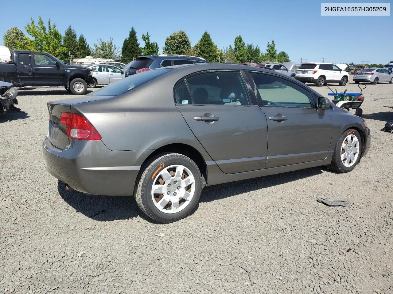 2007 Honda Civic Lx VIN: 2HGFA16557H305209 Lot: 63693824