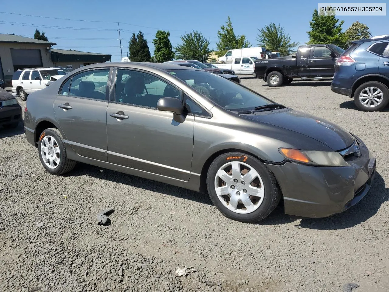 2007 Honda Civic Lx VIN: 2HGFA16557H305209 Lot: 63693824