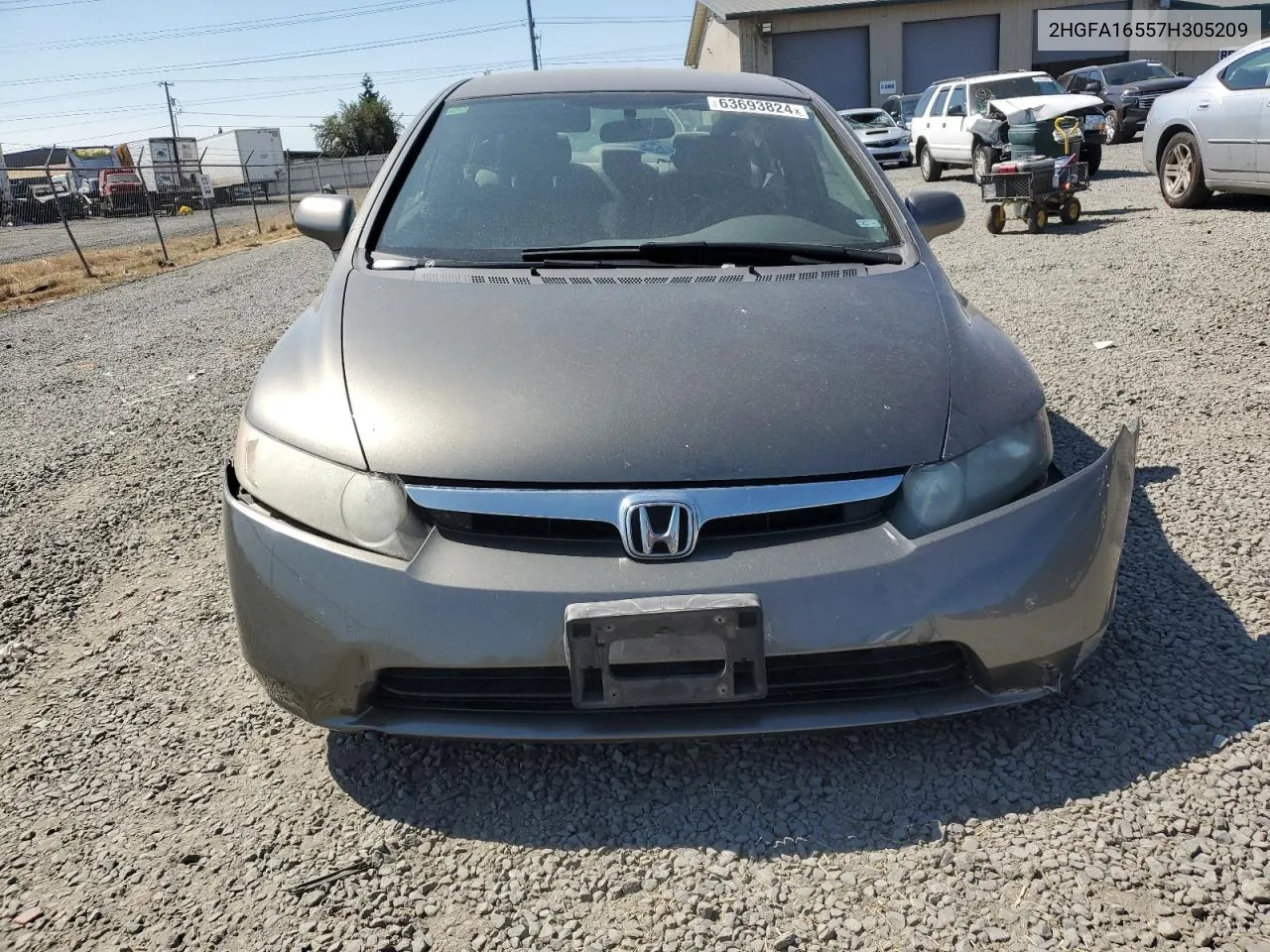 2007 Honda Civic Lx VIN: 2HGFA16557H305209 Lot: 63693824