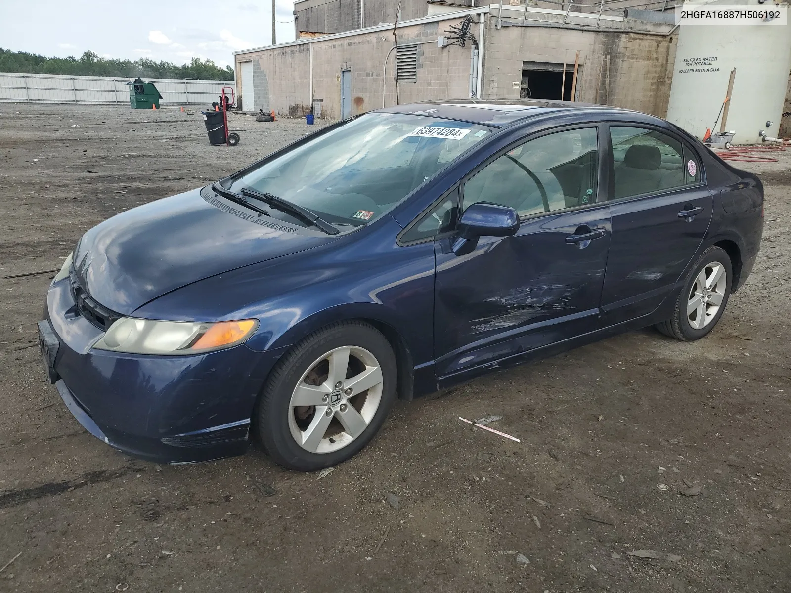 2HGFA16887H506192 2007 Honda Civic Ex