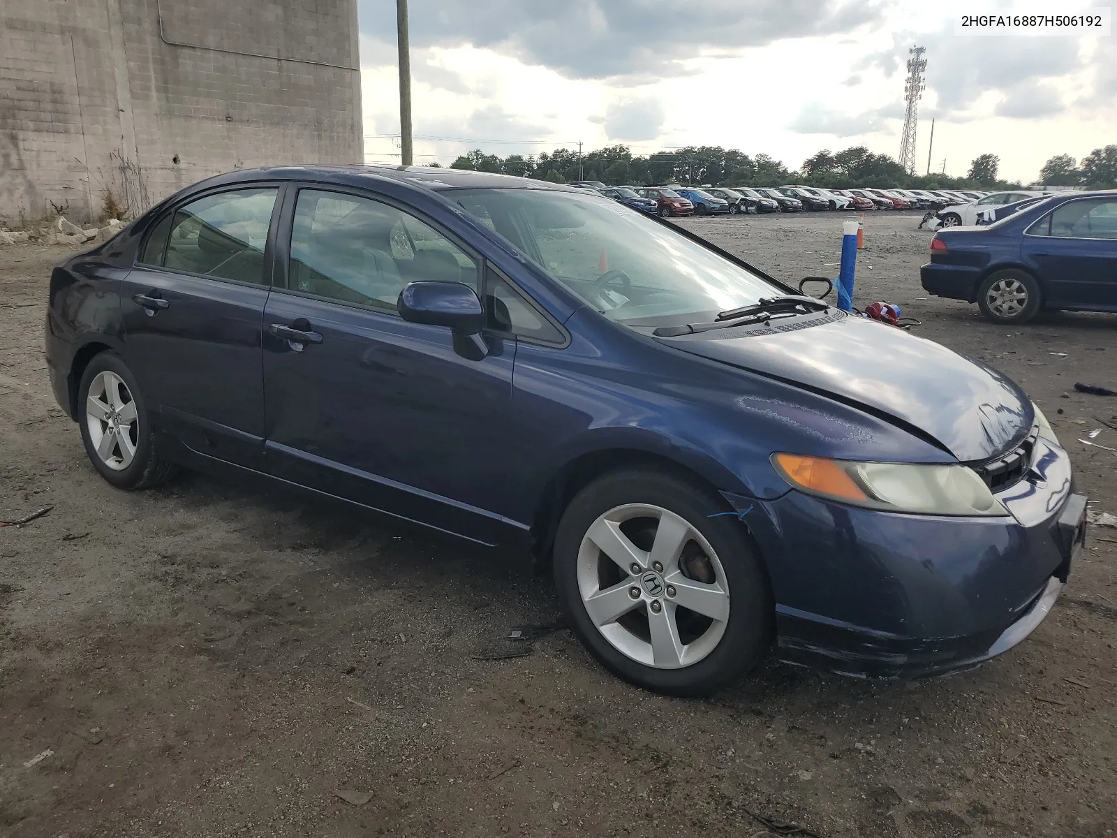 2007 Honda Civic Ex VIN: 2HGFA16887H506192 Lot: 63974284