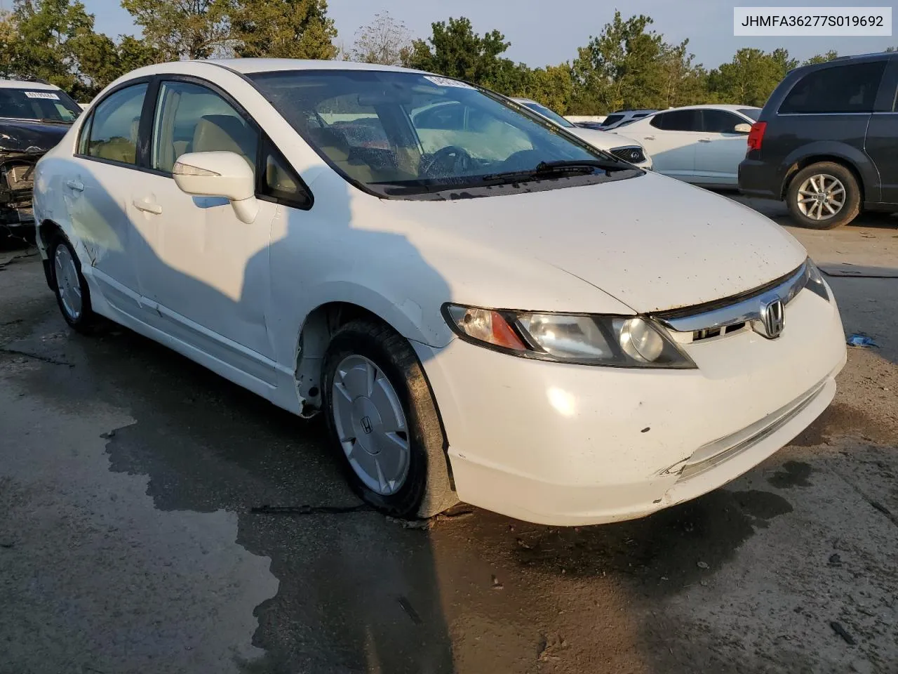 2007 Honda Civic Hybrid VIN: JHMFA36277S019692 Lot: 64507454