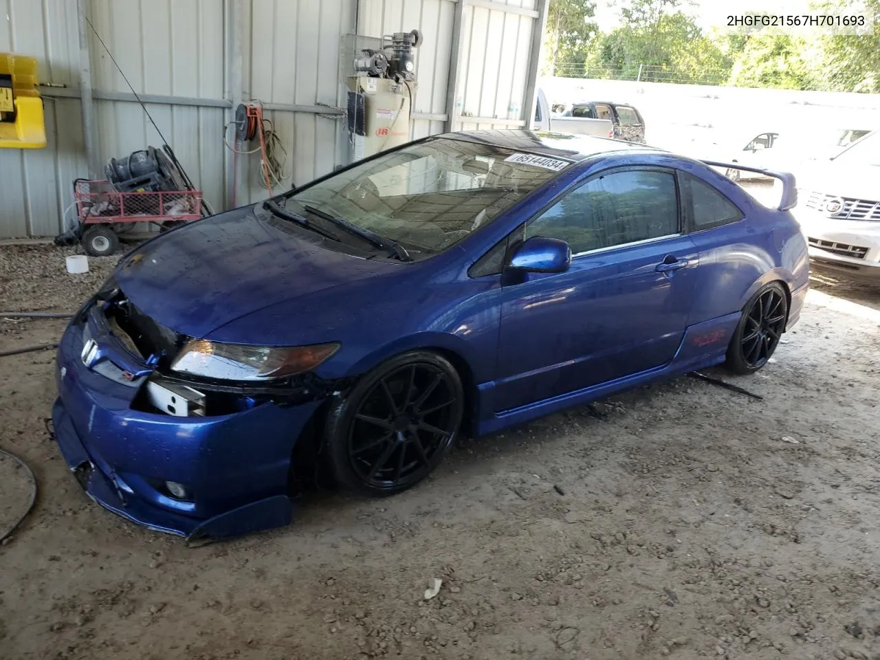 2007 Honda Civic Si VIN: 2HGFG21567H701693 Lot: 65144034